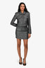 Self-Portrait Black/Metallic Bouclé Mini Skirt Size 4