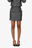 Self-Portrait Black/Metallic Bouclé Mini Skirt Size 4