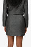 Self-Portrait Black/Metallic Bouclé Mini Skirt Size 4