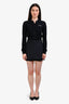 Lorena Antoniazzi Navy Pinstripe Mini Skort Est. Size XS