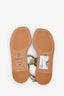Brunello Cucinelli Brown Beaded T Strap Sandals Size 36