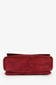 Pre-Loved Chanel™ 2000/2002 Burgundy Suede 2.55 'Choco Bar' Reissue Shoulder Bag