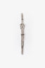 Hermès 18K White Gold/Diamond Etriviere Gourmette 0.18ct Bracelet
