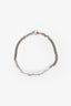 Hermès 18K White Gold/Diamond Etriviere Gourmette 0.18ct Bracelet