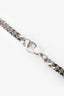 Hermès 18K White Gold/Diamond Etriviere Gourmette 0.18ct Bracelet
