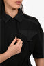 Hermès Black Cotton Belted Romper Size 34