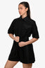 Hermès Black Cotton Belted Romper Size 34