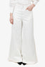 DL1961 White Denim Wide Leg Jeans Size 26