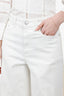 DL1961 White Denim Wide Leg Jeans Size 26