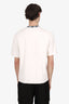 Acne Studios White Face Motif Mock Neck T-Shirt Size S