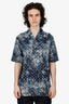 Louis Vuitton 2021 Blue Denim Tie-Dye Monogram Shirt Size S Mens