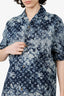 Louis Vuitton 2021 Blue Denim Tie-Dye Monogram Shirt Size S Mens