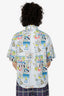 Prada SS18 White/Multicolour Cartoon Print Shirt Size L Mens