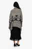 Yigal Azrouel Black/White Wool Striped Sweater Size XS