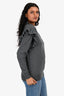 Stella McCartney Grey Wool Ruffled Sleeves Sweater Size S