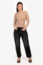 R13 Black Denim Gold Splatter Crossover Jeans Size 26