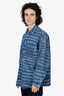 Marni Blue Denim Mare Logo Print Shirt Size 48 Mens