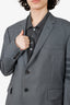 Thom Browne Grey Wool 4-Bar Striped Blazer Size 5 Mens