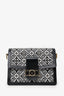 Louis Vuitton 2020 Black/White Jacquard Since 1854 Dauphine MM Bag With Strap