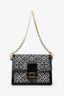 Louis Vuitton 2020 Black/White Jacquard Since 1854 Dauphine MM Bag With Strap