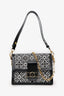 Louis Vuitton 2020 Black/White Jacquard Since 1854 Dauphine MM Bag With Strap