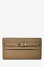 Hermès 2020 Etoupe Epsom Kelly 'To Go' Wallet With Strap