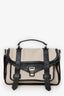 Proenza Schouler Beige/Black Canvas/Leather PS1 Medium Satchel Bag