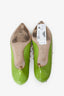 Valentino Green Patent Leather Rockstud Heels Size 35.5