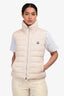 Moncler White Masae Gilet Down Vest Size 1