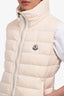 Moncler White Masae Gilet Down Vest Size 1