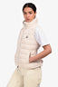 Moncler White Masae Gilet Down Vest Size 1