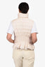 Moncler White Masae Gilet Down Vest Size 1