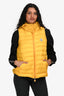 Moncler Yellow Yuzuka Gilet Hooded Vest Size 0