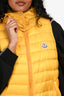 Moncler Yellow Yuzuka Gilet Hooded Vest Size 0