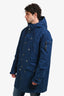 Gucci 2008 Blue Denim Hooded Parka Coat Size 52 Mens