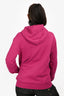 Burberry Purple Logo Embroidered Hooded Zip-Up Jacket Size S