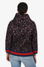Gucci Black/Pink Lace Hooded Zip Up Jacket Size S