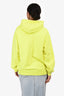 Balenciaga 2019 Yellow Logo Printed Oversize Hoodie Size S