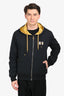 Dolce & Gabbana Black/Gold Reversible Zip Up Hoodie Size 58 Mens