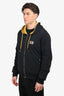 Dolce & Gabbana Black/Gold Reversible Zip Up Hoodie Size 58 Mens