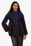 Sacai Brown/Blue Wool Patterned Sweater Size 2