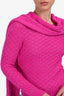 Pre-Loved Chanel™ Pink Alpaca Scarf Sweater Size 34