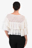 Pre-Loved Chanel™ 2012 White Ruffle Tiered Top Size 36