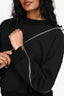 Alexander McQueen Black Zipper Detail Sweatshirt Size 42