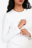 Alexander Wang White Beaded Collar Top Size 0