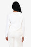 Alexander Wang White Beaded Collar Top Size 0