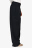 Brunello Cucinelli Navy Wool Wide-Legged Pants Size 4 US