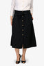 Celine Black Macadam High Waist Ribbon Skirt Size 42