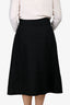 Celine Black Macadam High Waist Ribbon Skirt Size 42