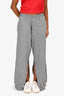 MM6 Maison Margiela Grey Slit Detailed Sweatpants Size M